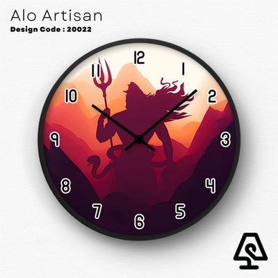 Lord Shiv Ultimate Theme Wall Clock_img_0