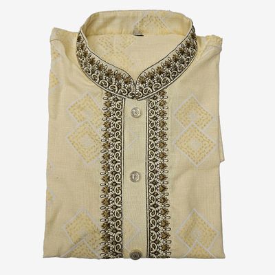Exclusive Embroidery Cotton Panjabi._img_1