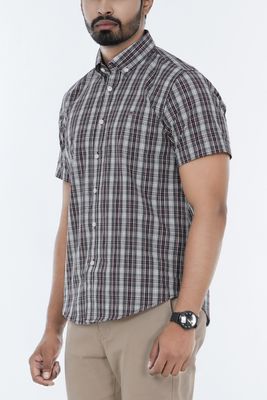 Short Sleeve Casual Button Down Men Half Shirt | Palli_img_1