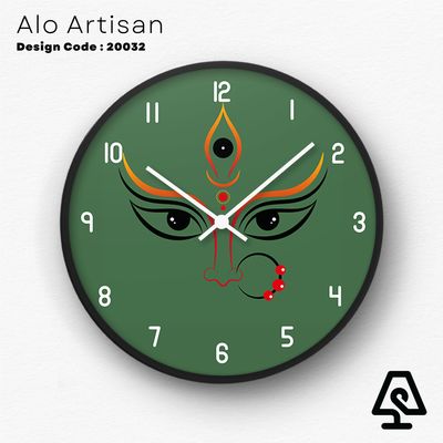 Maa Durga Artistic Theme Wall Clock_img_0