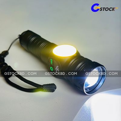 GearUP K60 Rechargeable Flashlight 10W COB + LED Torchlight_img_2