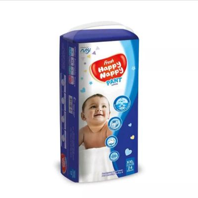 Fresh Happy Nappy XXL Size 24pcs Pant Style Baby Diaper for 13-25kg Babies_img_0