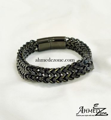 Double Row Titanium Steel Magnetic Buckle Bracelet_img_0