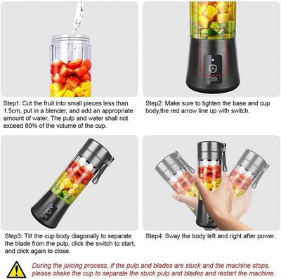 USB Rechargeable Mini Portable Fruit & Vegetable Blender_img_5