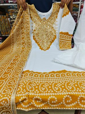 চুন্ডি গাররা থ্রি পিস – সম্পূর্ণ কটন সেট_img_1