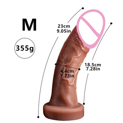 Dildo Soft Realistic Penis Small Butt Plug Suction Cup Double Layer Silicone Anal Sex Toys For Woman Masturbator Adults 18+ Shop_img_2