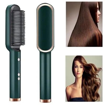 2-in-1 Professional Hair Straightener Comb – Smooth & Shine