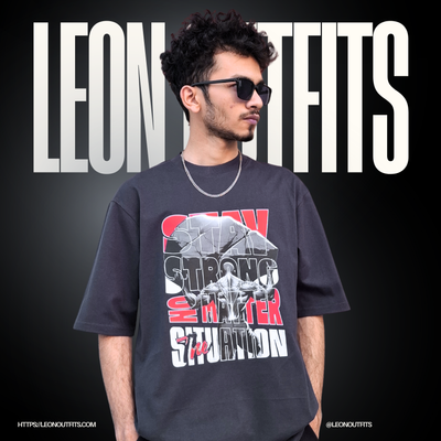 Men’s Oversized Heavyweight Drop Shoulder T-Shirt in Ash._img_1