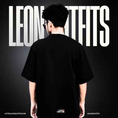 Men’s Oversized Heavyweight Drop Shoulder T-Shirt in Black_img_1