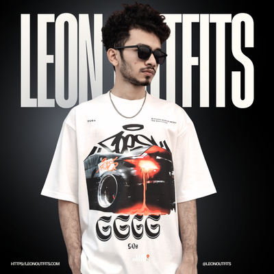 Men’s Oversized Heavyweight Drop Shoulder T-Shirt in White_img_0
