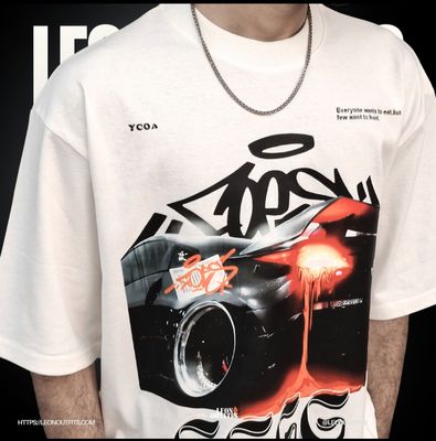Men’s Oversized Heavyweight Drop Shoulder T-Shirt in White_img_1