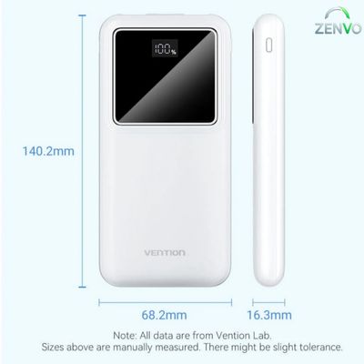 Vention FHKB0 10000mAh Power Bank – WHITE_img_2