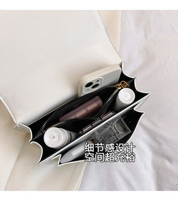 High-end Women's Bag 2024 New This Year's Popular French Chain Shoulder Bag Internet Celebrant Crossbody Bag Small Square Bag_img_2