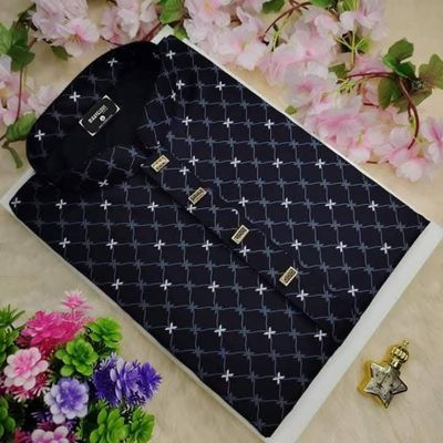 Black Panjabi with sport 40, 42, 44, 46 Size Available_img_0