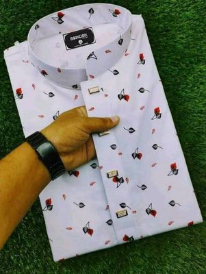 White Panjabi with sport 40, 42, 44, 46 Size Available_img_0