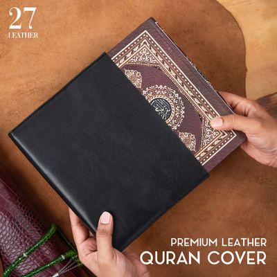Premium Leather Quran Cover(Black)_img_1