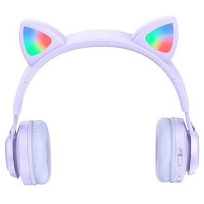 Cute Cat Ear Wireless Headphones with LED light_img_4