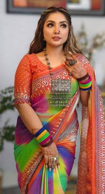 Digital Print Sharee with Blouse Piece_img_2