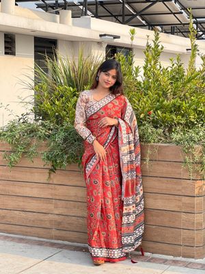 Digital Print Sharee with Blouse Piece_img_4