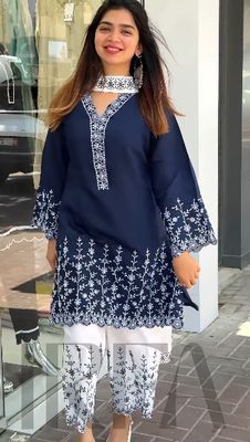 Soft Cotton Embroidery Three Piece_img_1