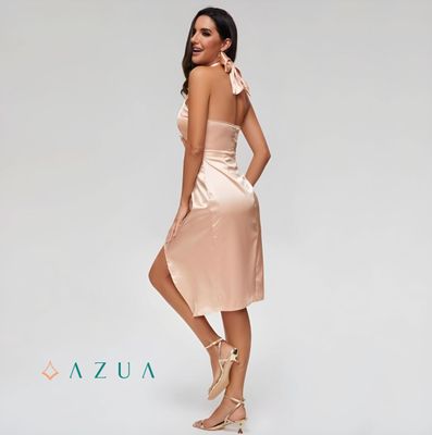 Scross Halter neck Backless Slit Dress_img_2