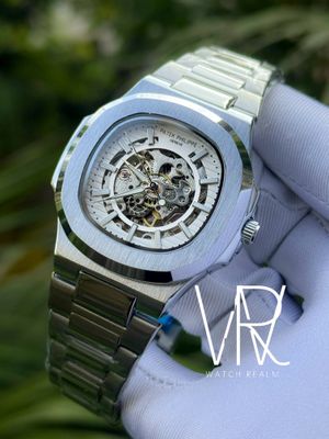 PATEK AUTO CHAIN SKELETON WHITE DIAL_img_0