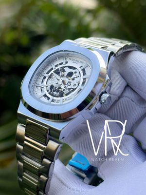 PATEK AUTO CHAIN SKELETON WHITE DIAL_img_3