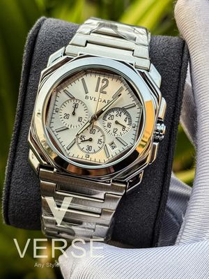 Bvlgari chrono glossy white dial_img_0