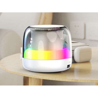 Bluetooth Audio Heavy Subwoofer Home Colorful Glas_img_1