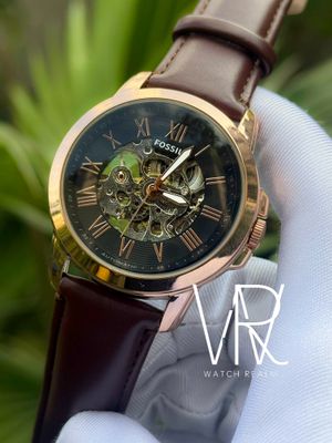 FOSSIL AUTO BELT ROSE GOLD CASE_img_0
