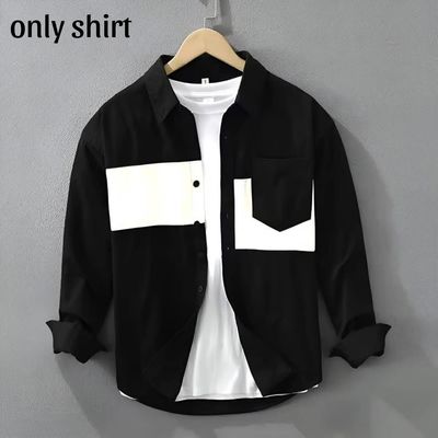 Trendy fashionable Black white design shirt 1013_img_0