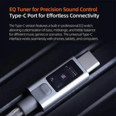 KZ M2 Dual Mic EQ Tuning Switch Silver Plated Type C Cable_img_2