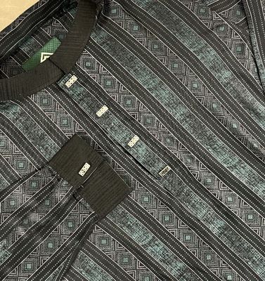 Elegant Striped Black Panjabi - Eid Collection 2025_img_0