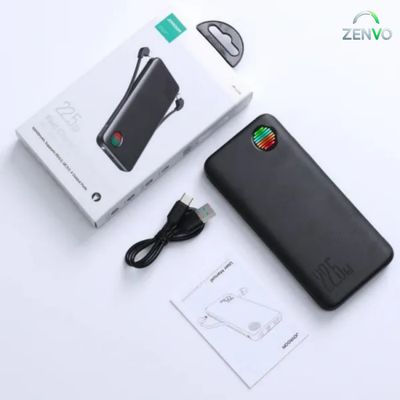 Joyroom JR-L014 22.5W 10000mAh Power Bank with Dual Cables – Black_img_1