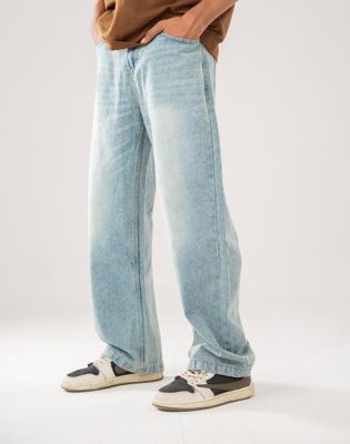 VINTAGE BAGGY FITTED LITE BLUE JEANS PANT_img_1
