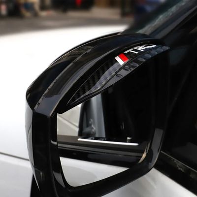 Carbon Fiber Rear View Side Mirror Rain Guard 2 Pieces Set_img_1