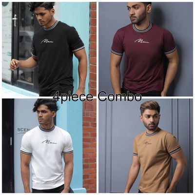 Essential Ribbed T-Shirts – 4-Piece Combo Pack_img_0