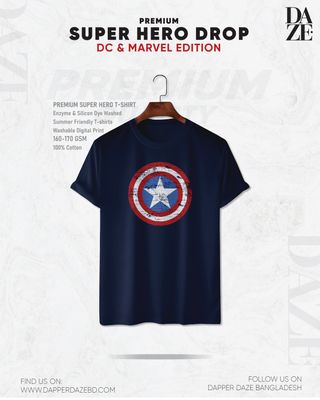 SH015 Super Hero Captain America T-shirt_img_0