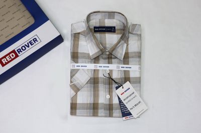 Cotton Short Sleeve Button Down Casual Men Half Shirt | Navy | Palli_img_0