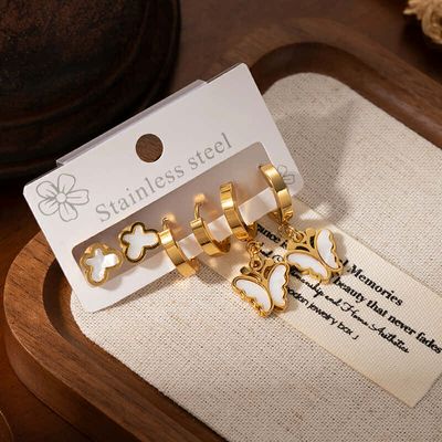 3 Pair earrings set (2 years colour guaranteed)_img_0