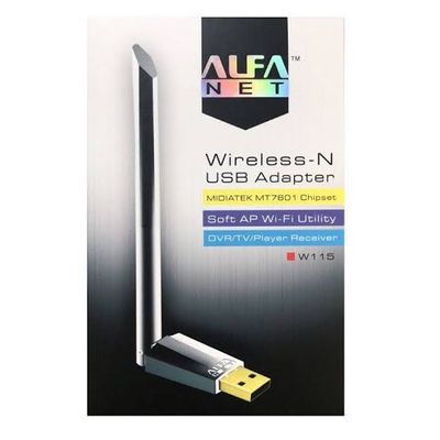 Home / UncategorizedALFA NET W115 802.11 b/g/n 150Mbps USB WiFi Wireless-N Adapter with Fixed High Gain Antenna_img_0