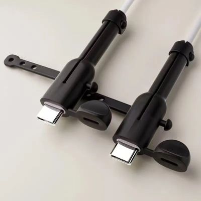 New data cable protective cover multifunctional three-in-one with cover Apple Android universal data cable protection storage_img_5