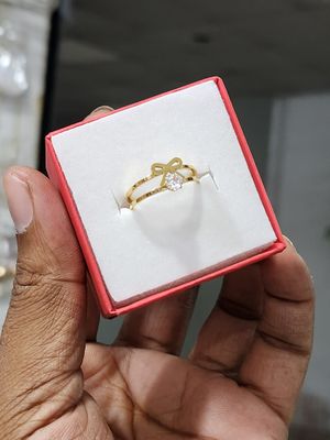Bow and Dimond stone ring Colour guaranteed_img_2