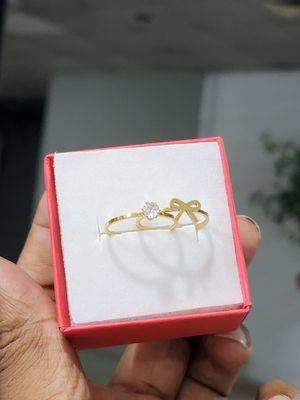 Bow and Dimond stone ring Colour guaranteed_img_0