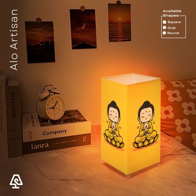 Buddha Yellow Theme Table Lamp_img_1