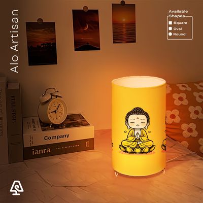 Buddha Yellow Theme Table Lamp_img_2