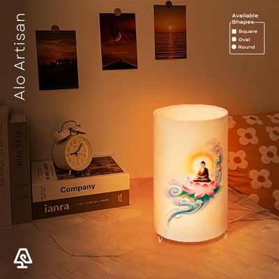 Buddha Lotus Blue Theme Table Lamp_img_0