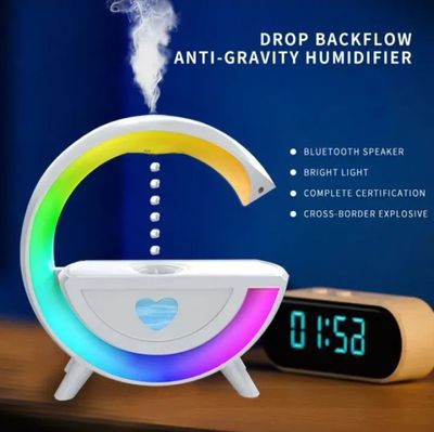 Anti-Gravity Water Drop Humidifier & Bluetooth Speaker with LED Atmosphere Light_img_2