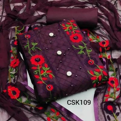 VIP Ari & Stone Worked Cotton Kameez Set CSK109_img_0