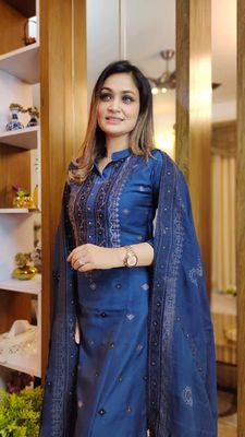 Block Printed Kameez Set ( COT506 )_img_2